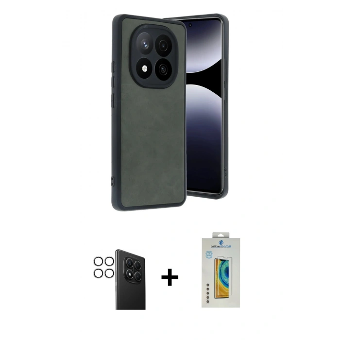 MARSİLYAN™- Redmi Note 14 Pro 4G Kılıf Kıvılcım Işık Serisi - Şeffaf Polymer Nano Ekran Koruyucu + PVD Metal Kamera Lens - GS