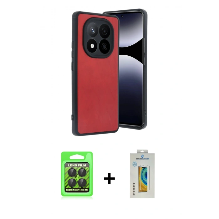 MARSİLYAN™- Redmi Note 14 Pro 4G Kılıf Kıvılcım Işık Serisi - Şeffaf Polymer Nano Ekran Koruyucu + Raze Metal Kamera Lens - SH