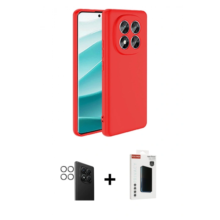 MARSİLYAN™- Redmi Note 14 Pro 4G Kılıf Kozmos Yansıma Özel Seri - Şeffaf Hayalet Polymer Nano Ekran Koruyucu + PVD Metal Kamera Lens - GS