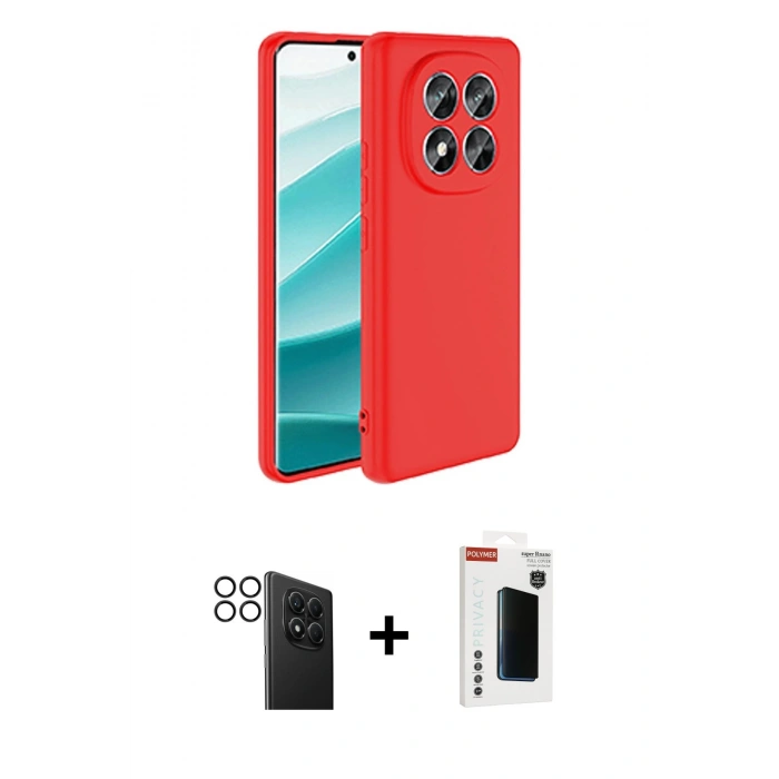 MARSİLYAN™- Redmi Note 14 Pro 4G Kılıf Kozmos Yansıma Özel Seri - Şeffaf Hayalet Polymer Nano Ekran Koruyucu + PVD Metal Kamera Lens - SH