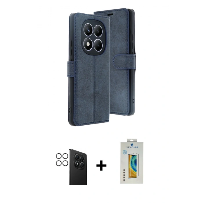 MARSİLYAN™- Redmi Note 14 Pro 4G Kılıf Siluet Işık Serisi - Şeffaf Polymer Nano Ekran Koruyucu + PVD Metal Kamera Lens - GS