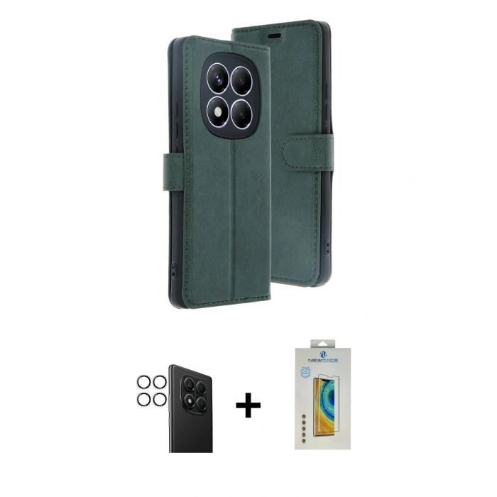 MARSİLYAN™- Redmi Note 14 Pro 4G Kılıf Siluet Işık Serisi - Şeffaf Polymer Nano Ekran Koruyucu + PVD Metal Kamera Lens - GS
