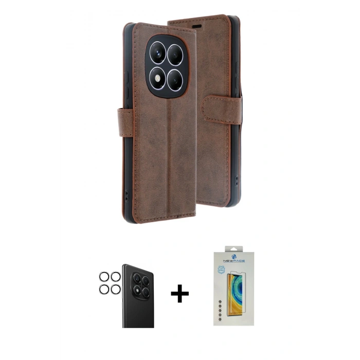MARSİLYAN™- Redmi Note 14 Pro 4G Kılıf Siluet Işık Serisi - Şeffaf Polymer Nano Ekran Koruyucu + PVD Metal Kamera Lens - GS