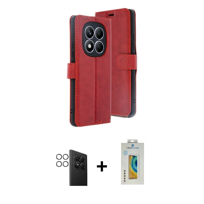 MARSİLYAN™- Redmi Note 14 Pro 4G Kılıf Siluet Işık Serisi - Şeffaf Polymer Nano Ekran Koruyucu + PVD Metal Kamera Lens - GS