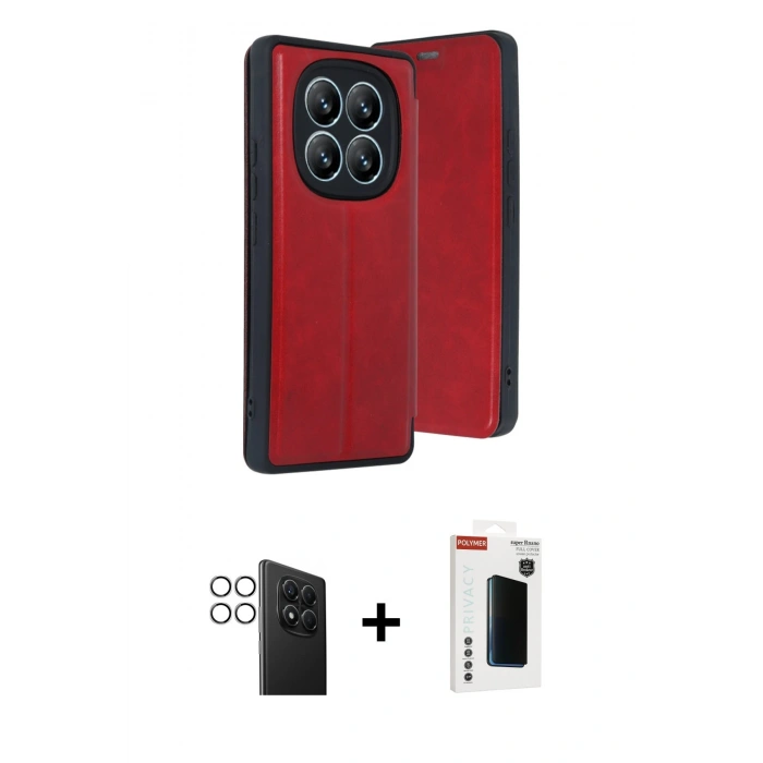 MARSİLYAN™- Redmi Note 14 Pro 4G Kılıf Zirve Yansıma Serisi - Şeffaf Hayalet Polymer Nano Ekran Koruyucu + PVD Metal Kamera Lens - GS