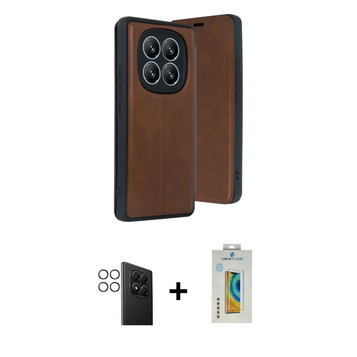 MARSİLYAN™- Redmi Note 14 Pro 4G Kılıf Zirve Yansıma Serisi - Şeffaf Polymer Nano Ekran Koruyucu + PVD Metal Kamera Lens - GS