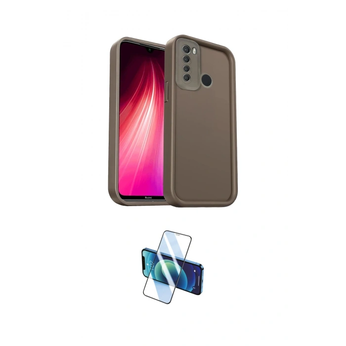 MARSİLYAN™- Redmi Note 8 Kılıf Yankı Yansıma Özel Seri - Siyah 3D Antistatik Seramik Nano Ekran Koruyucu