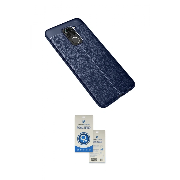MARSİLYAN™- Redmi Note 9 Kılıf Doruk Klasik Özel Seri - Şeffaf Royal Nano Ekran Koruyucu