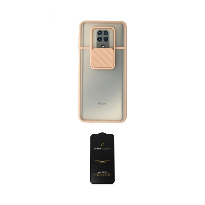 MARSİLYAN™- Redmi Note 9 Pro Kılıf Vadi Çizgi - Siyah 6D Antistatik Mat Seramik Hayalet Nano Ekran Koruyucu