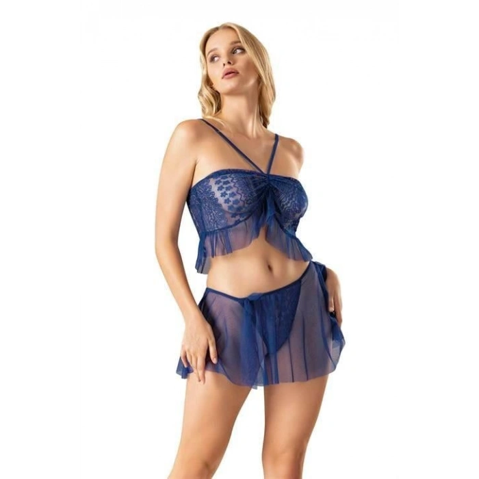 MARSiLYAN-  Saks Şort Takım 4254