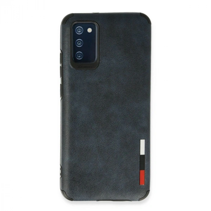 MARSİLYAN™-  Samsung Galaxy A02s Kılıf Loop Deri Silikon - Lacivert
