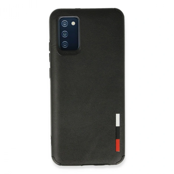 MARSİLYAN™- Samsung Galaxy A02s Kılıf Loop Deri Silikon - Siyah