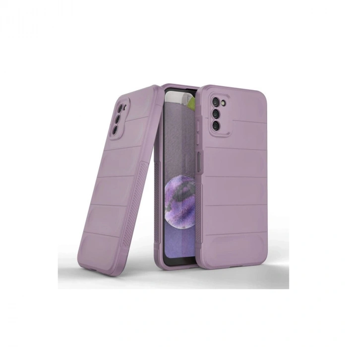 MARSİLYAN™- Samsung Galaxy A03s Kılıf Optimum Silikon - Mor