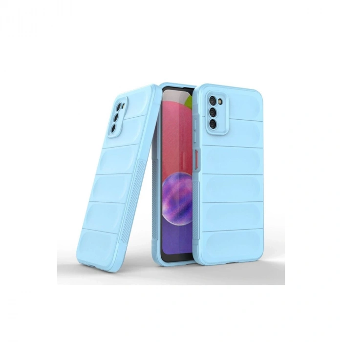 MARSİLYAN™- Samsung Galaxy A03s Kılıf Optimum Silikon - Sky Blue