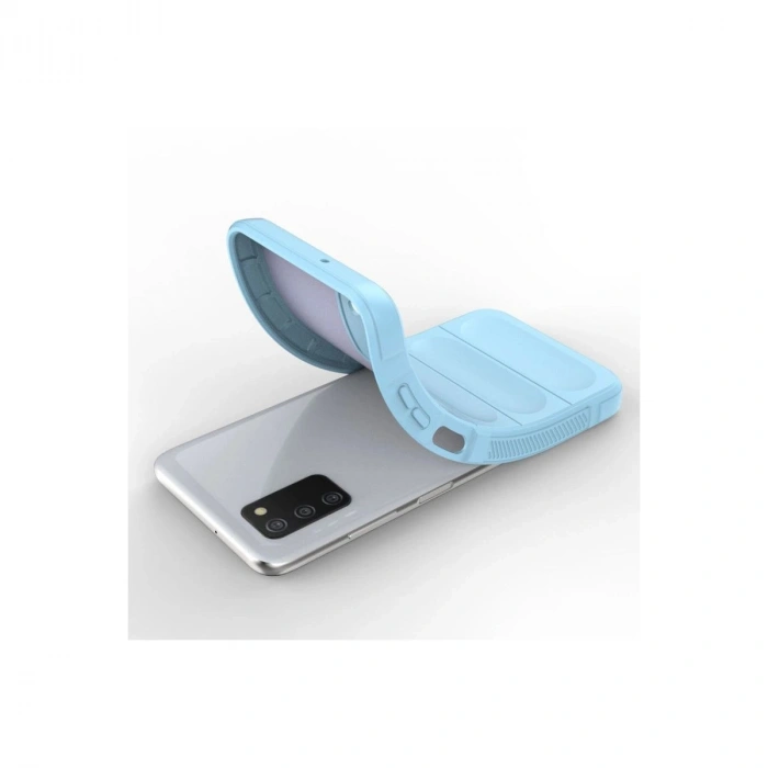 MARSİLYAN™- Samsung Galaxy A03s Kılıf Optimum Silikon - Sky Blue