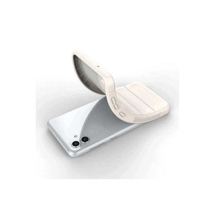 MARSİLYAN™- Samsung Galaxy A04 Kılıf Optimum Silikon - Krem