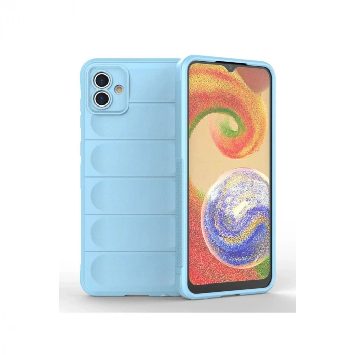 MARSİLYAN™- Samsung Galaxy A04 Kılıf Optimum Silikon - Sky Blue