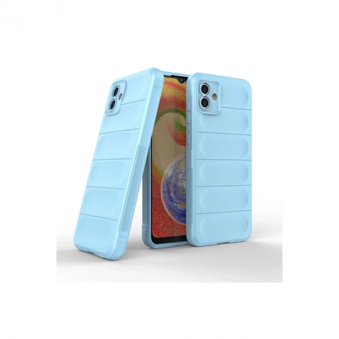 MARSİLYAN™- Samsung Galaxy A04 Kılıf Optimum Silikon - Sky Blue