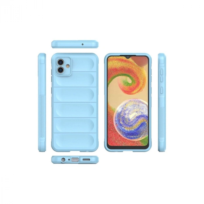 MARSİLYAN™- Samsung Galaxy A04 Kılıf Optimum Silikon - Sky Blue