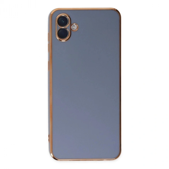 MARSİLYAN™- Samsung Galaxy A04 Kılıf Volet Silikon - Mavi