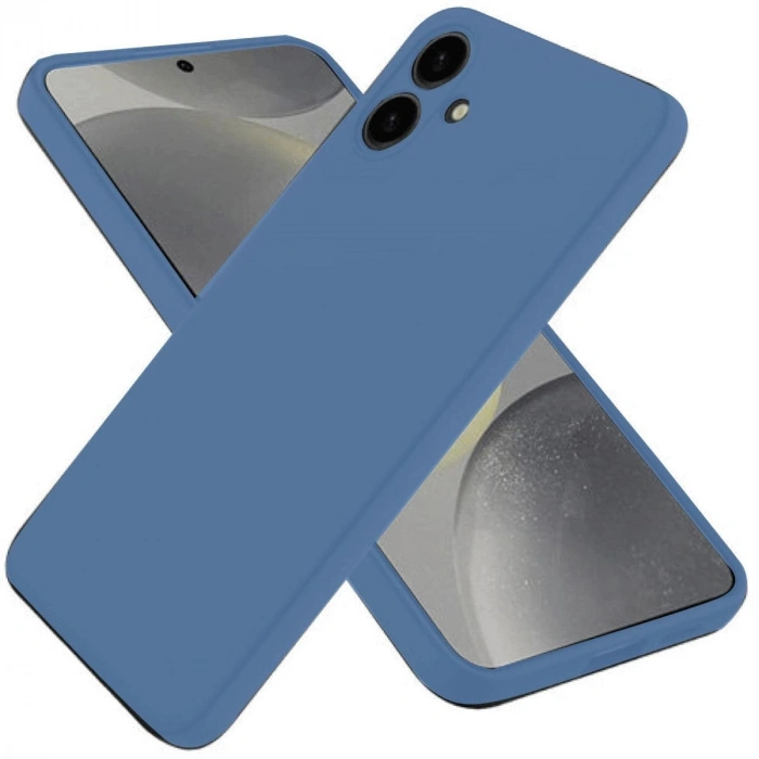 MARSİLYAN™- Samsung Galaxy A06 Kılıf First Silikon - Mavi