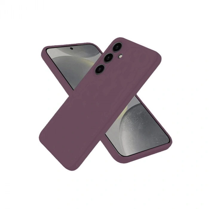 MARSİLYAN™- Samsung Galaxy A06 Kılıf First Silikon - Mürdüm