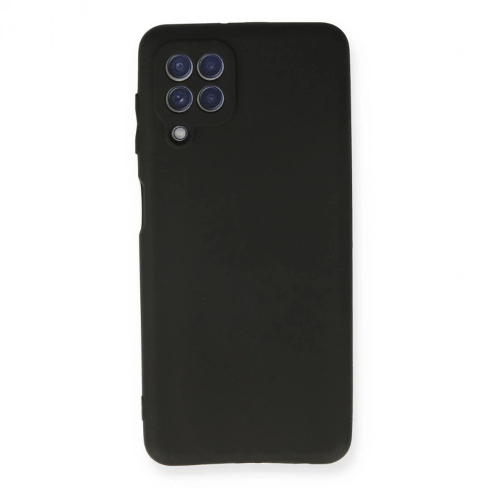 MARSİLYAN™- Samsung Galaxy A22 Kılıf First Silikon - Siyah