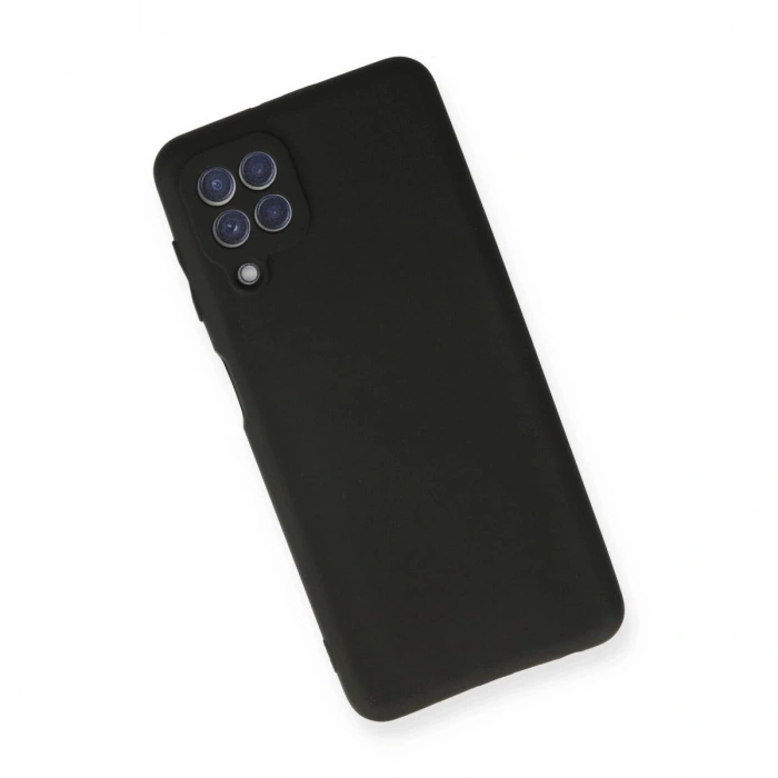 MARSİLYAN™- Samsung Galaxy A22 Kılıf First Silikon - Siyah