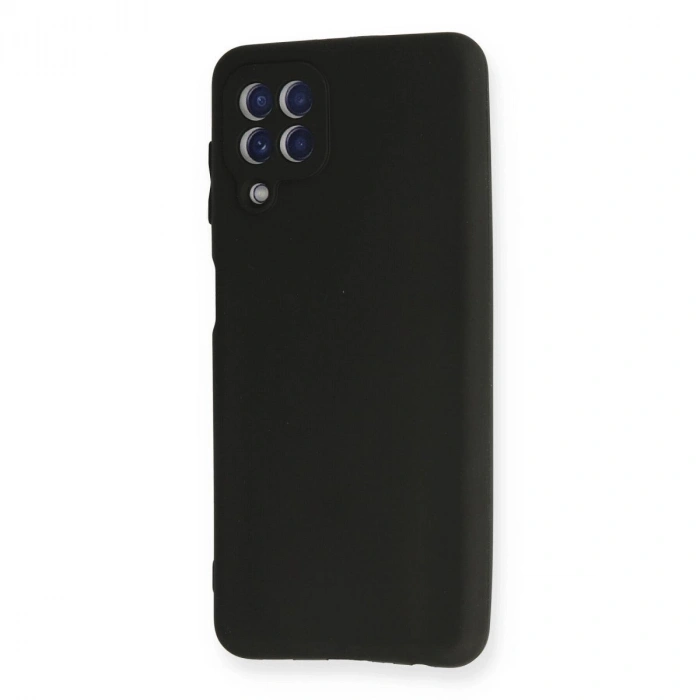MARSİLYAN™- Samsung Galaxy A22 Kılıf First Silikon - Siyah