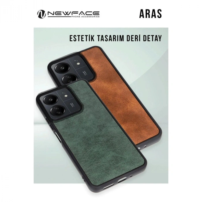 MARSİLYAN™- Samsung Galaxy A36 Kılıf Aras Deri Kapak - Taba