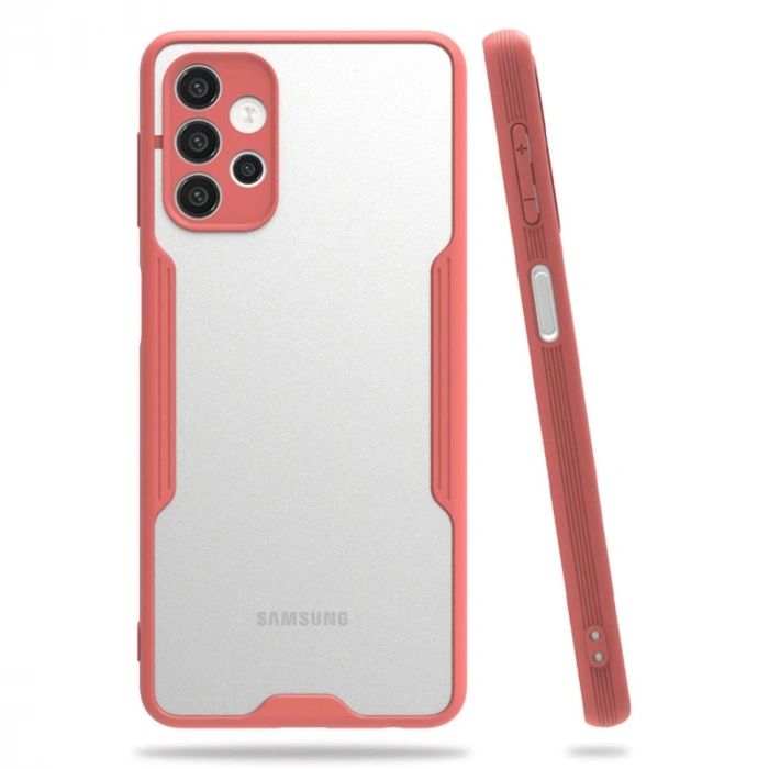 MARSİLYAN™- Samsung Galaxy A52 Kılıf Platin Silikon - Pembe