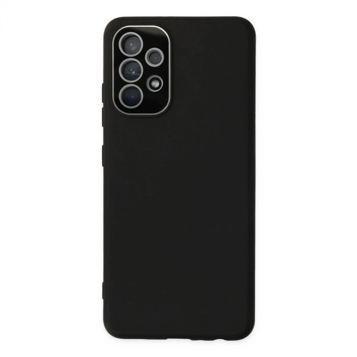 MARSİLYAN™- Samsung Galaxy A53 5g Kılıf Lansman Glass Kapak - Siyah