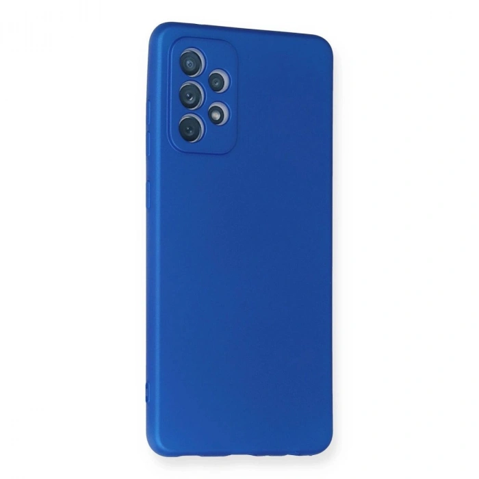 MARSİLYAN™- Samsung Galaxy A72 Kılıf First Silikon - Mavi