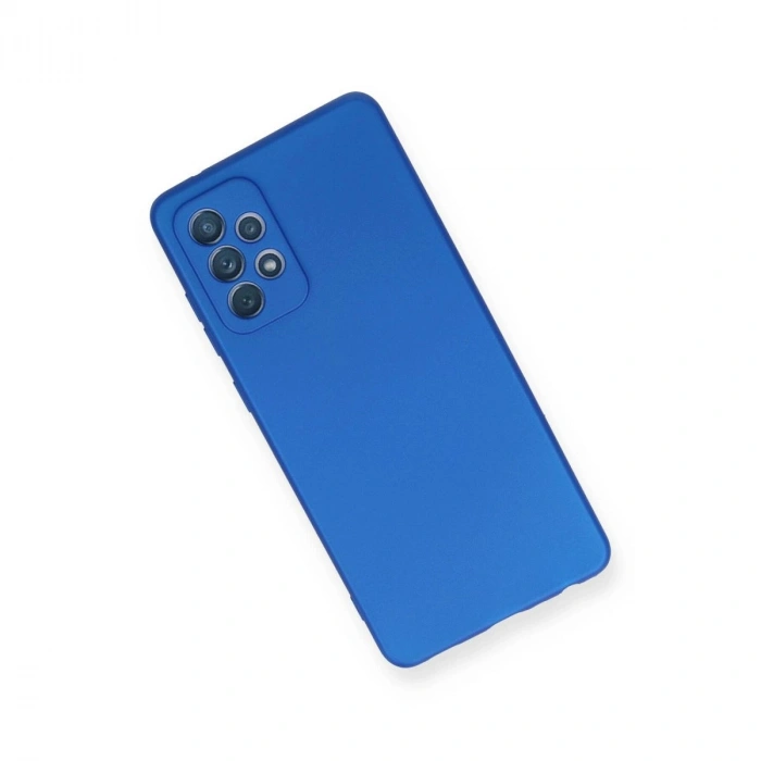 MARSİLYAN™- Samsung Galaxy A72 Kılıf First Silikon - Mavi