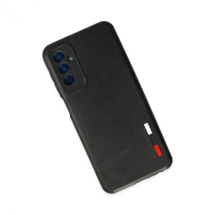 MARSİLYAN™- Samsung Galaxy M13 Kılıf Loop Deri Silikon - Siyah