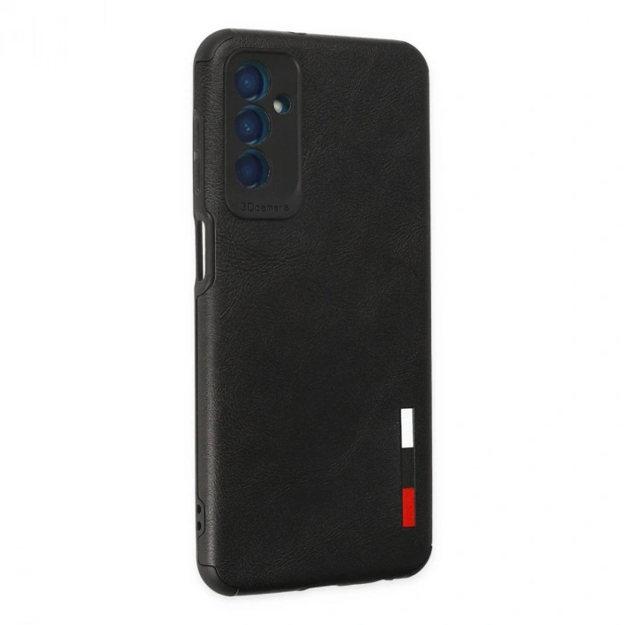 MARSİLYAN™- Samsung Galaxy M13 Kılıf Loop Deri Silikon - Siyah