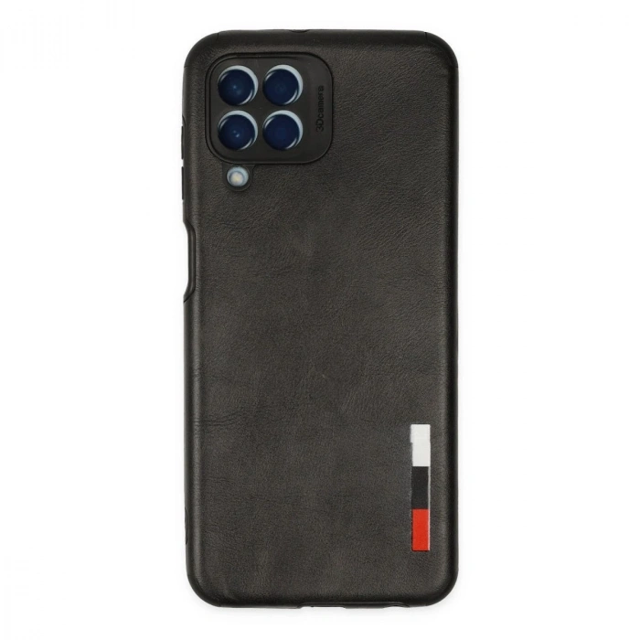 MARSİLYAN™- Samsung Galaxy M33 Kılıf Loop Deri Silikon - Siyah