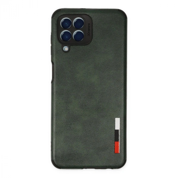 MARSİLYAN™- Samsung Galaxy M33 Kılıf Loop Deri Silikon - Yeşil