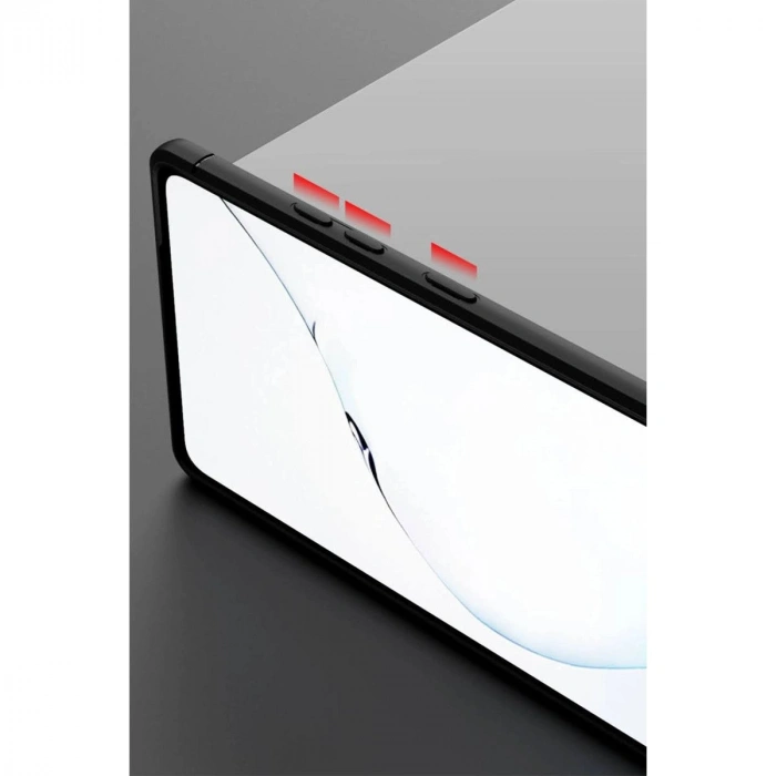 MARSİLYAN™- Samsung Galaxy Note 20 Kılıf Range Yüzüklü Silikon - Kırmızı