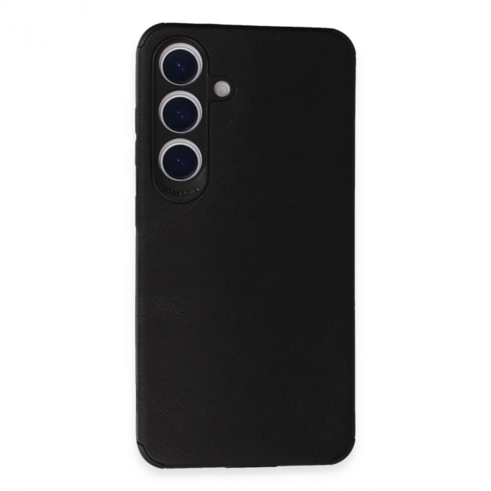 MARSİLYAN™- Samsung Galaxy S24 Kılıf Loop Deri Silikon - Siyah