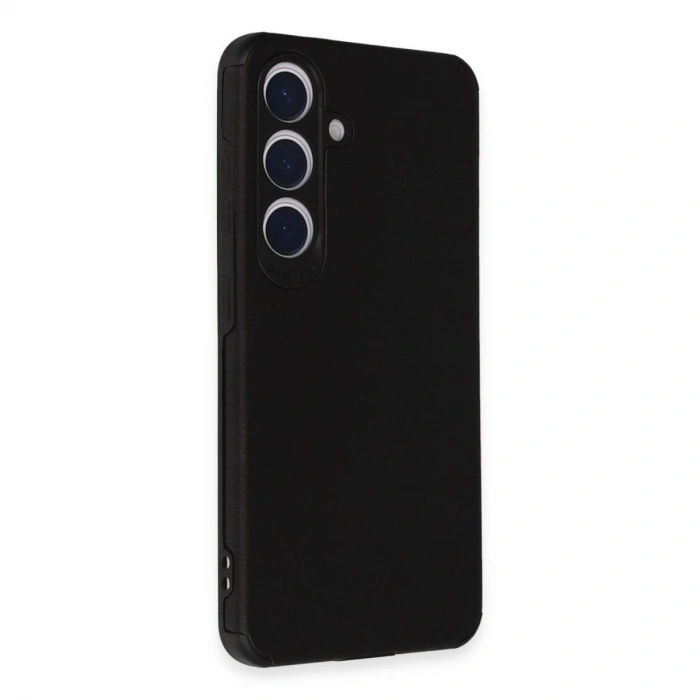 MARSİLYAN™- Samsung Galaxy S24 Kılıf Loop Deri Silikon - Siyah