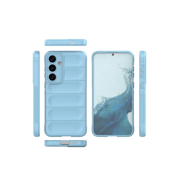MARSİLYAN™- Samsung Galaxy S24 Kılıf Optimum Silikon - Sky Blue