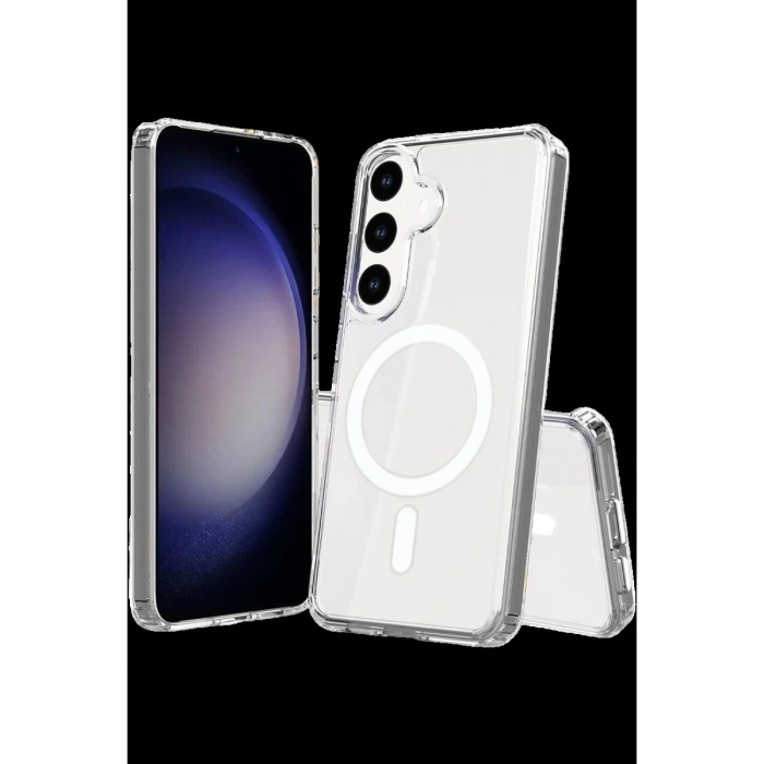 MARSİLYAN™- Samsung Galaxy S26 Plus Magneticsafe Şeffaf Silikon - Şeffaf