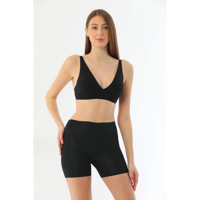 MARSiLYAN-  Siyah MI 2703 Lazer Kesim İz Yapmaz Hayalet Boxer