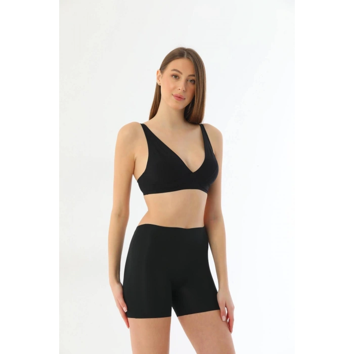 MARSiLYAN-  Siyah MI 2703 Lazer Kesim İz Yapmaz Hayalet Boxer