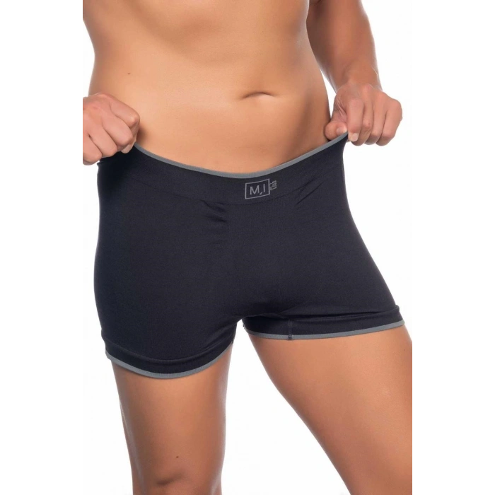 MARSiLYAN-  Siyah MI Emay 2104 Soft Erkek Boxer