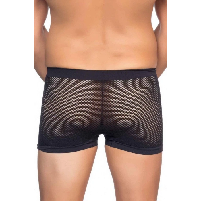 MARSiLYAN-  Siyah MI Emay 2106 Fileli Soft Erkek Boxer