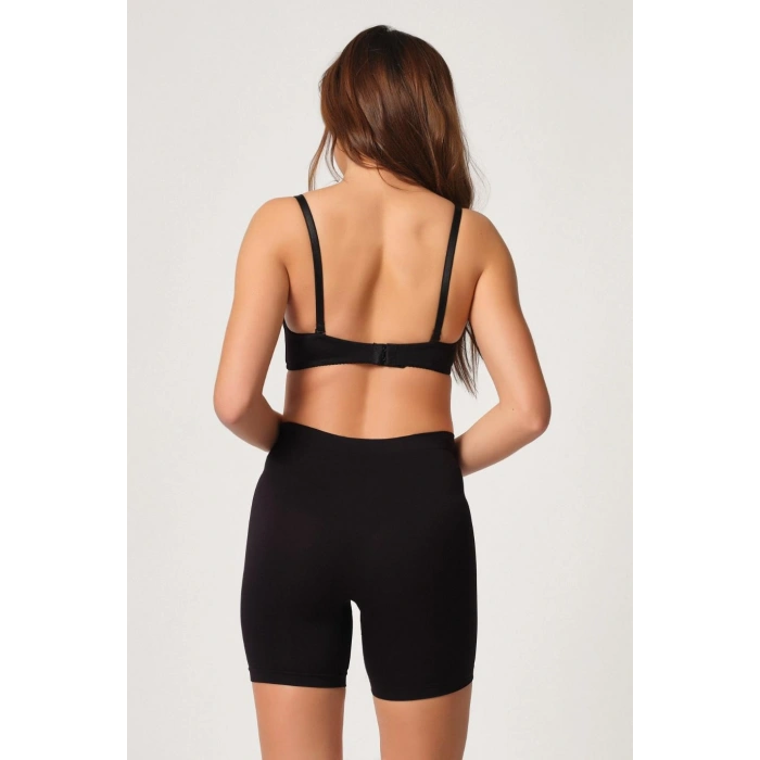 MARSiLYAN-  Siyah MI Emay 3003 Soft Paçalı Boxer