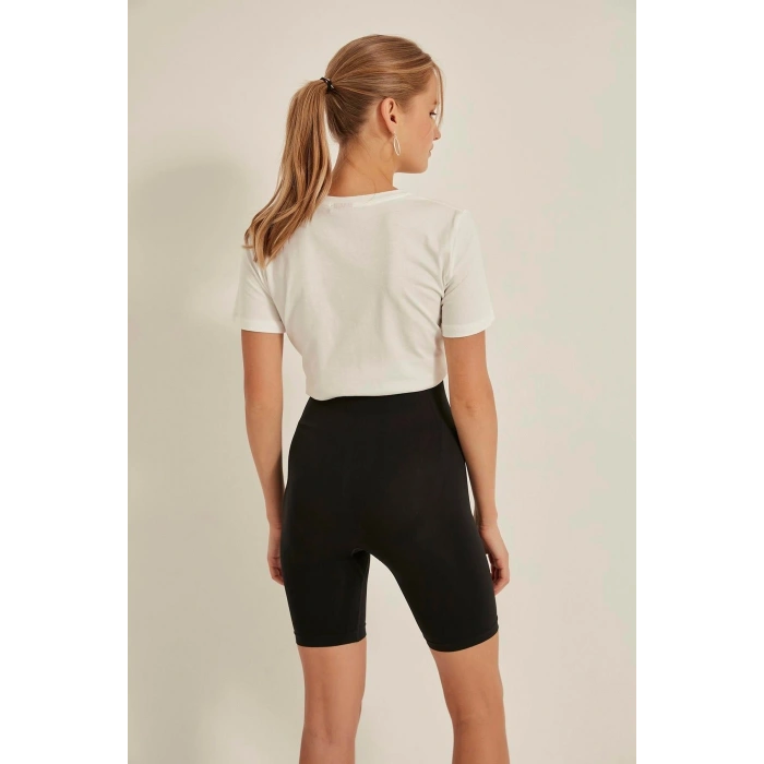MARSiLYAN-  Siyah MI Emay 3005 Soft Uzun Paçalı Boxer Korse