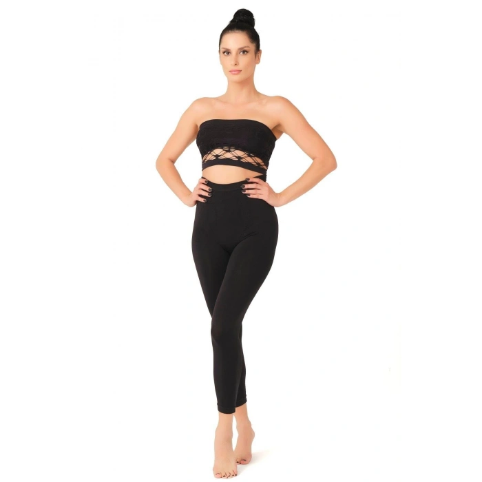 MARSiLYAN-  Siyah MI Emay 3810 Tayt Korse